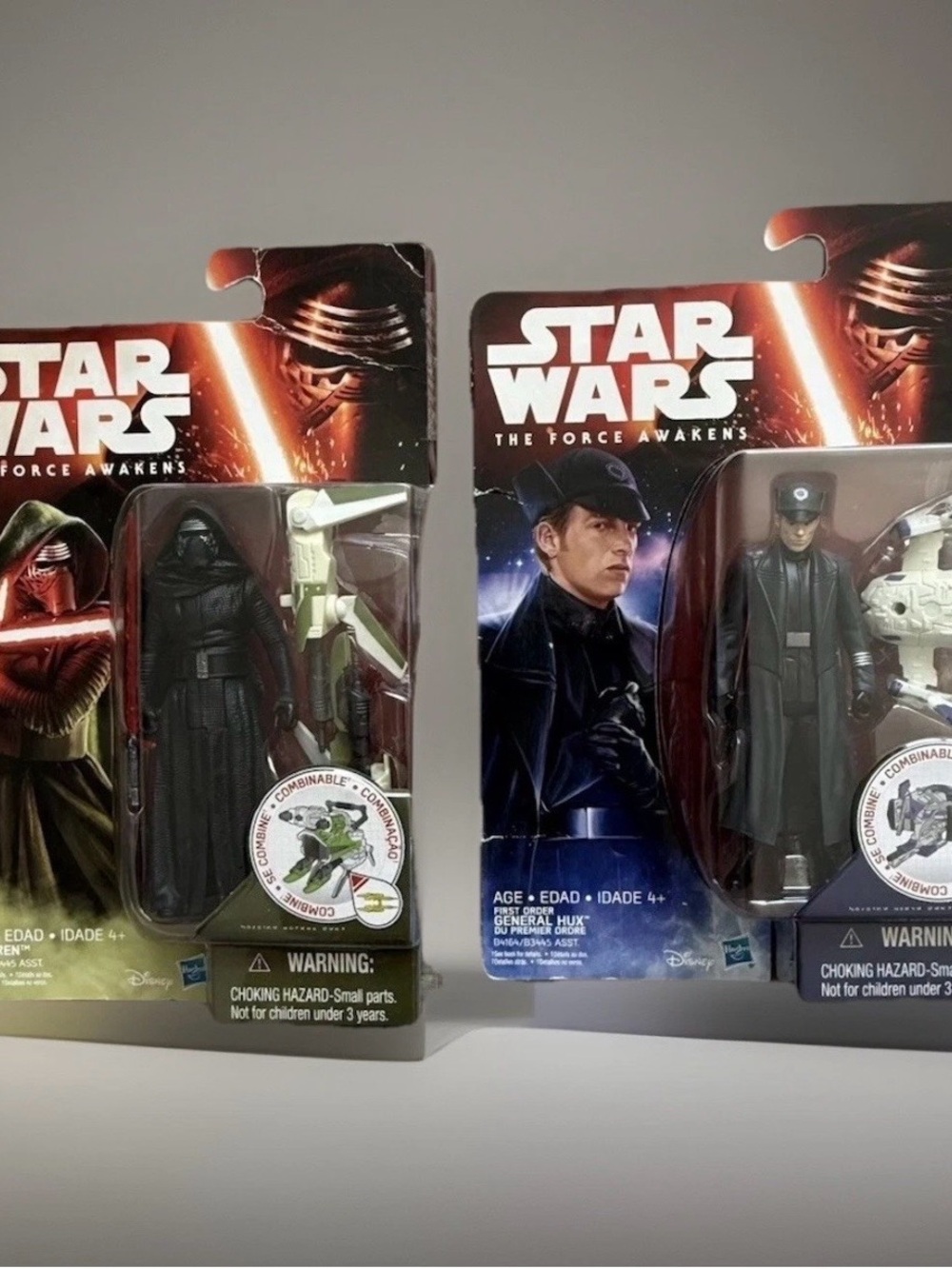 Hasbro Star Wars “The Force Awakens” Kylo Ren & General Hux Action Figures NIB